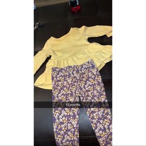 Long sleeve top with matching pants